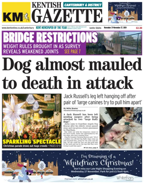 Cover of Kentish Gazette Canterbury & District
