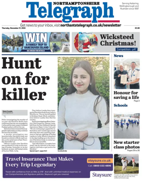 Cover of Northants Evening Telegraph