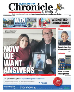Cover of The Northampton Chronicle and Echo
