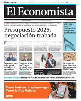 Cover of El Economista (Argentina)