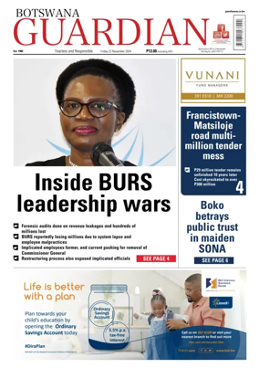 Cover of Botswana Guardian