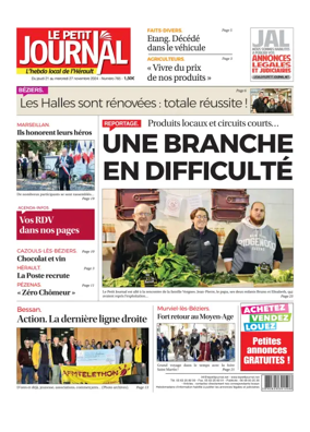 Cover of Le Petit Journal - L'hebdo local de l'Hérault