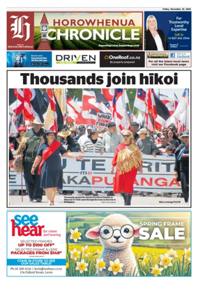 Cover of Horowhenua Chronicle