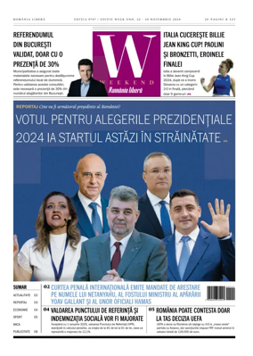 Cover of Romania Libera - Friday Edition