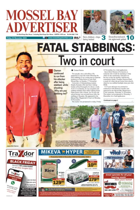 Cover of Mossel Bay Advertiser