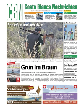 Cover of Costa Blanca Nachrichten