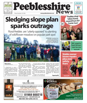 Cover of Peebleshire News