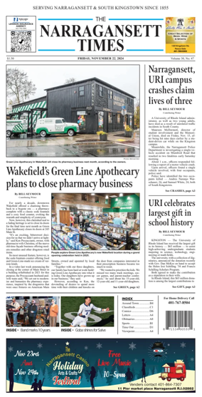 Cover of Narragansett Times
