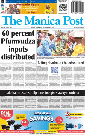 Cover of The Manica Post