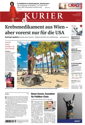 Cover of Kurier (Samstag)