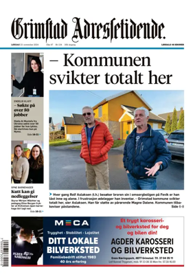 Cover of Grimstad Adressetidende