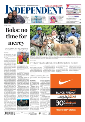 Cover of The Independent on Saturday