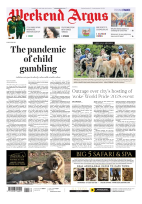 Cover of Weekend Argus (Saturday Edition)