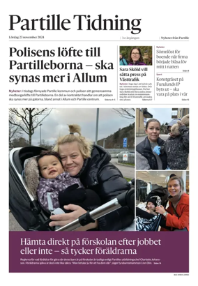 Cover of Partille Tidning