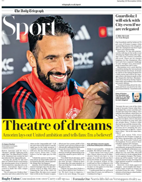 Cover of The Daily Telegraph - Sport Saturday