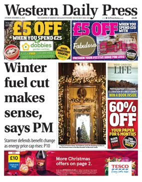 Cover of Western Daily Press (Saturday)