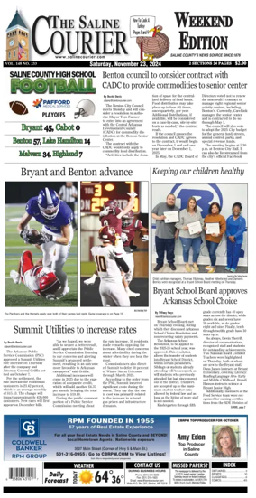 Cover of The Saline Courier Weekend