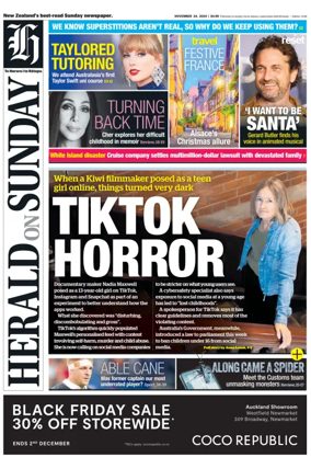 Cover of Herald on Sunday