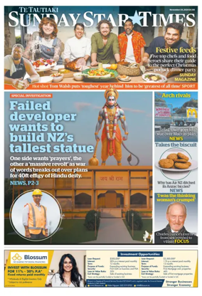 Cover of Sunday Star-Times