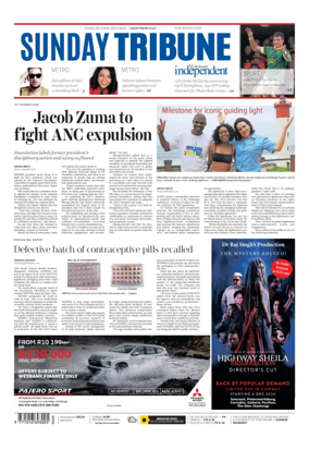 Cover of Sunday Tribune