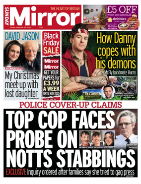 Cover of Sunday Mirror