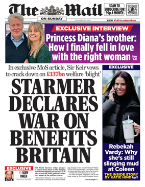 Cover of The Mail on Sunday