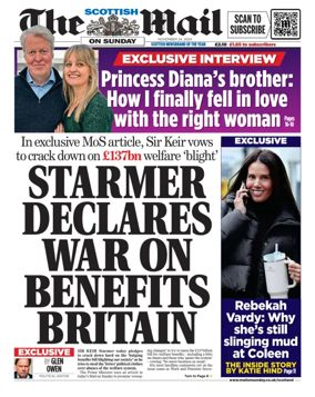 Cover of The Scottish Mail on Sunday