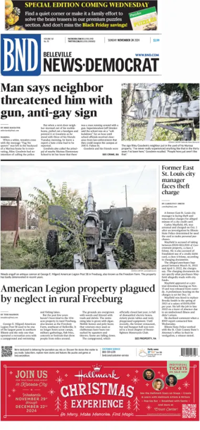 Cover of Belleville News-Democrat (Sunday)