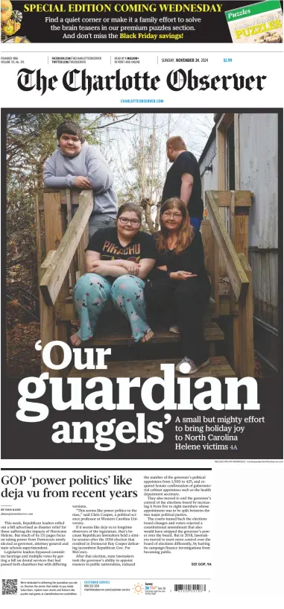 Cover of The Charlotte Observer (Sunday)