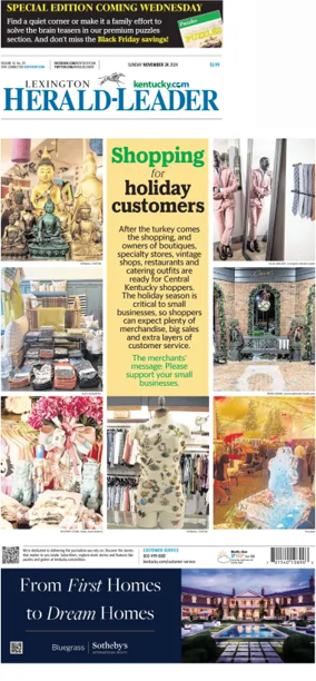 Cover of Lexington Herald-Leader (Sunday)