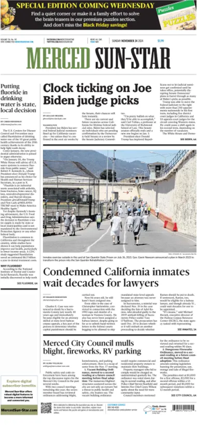 Cover of Merced Sun-Star (Saturday)