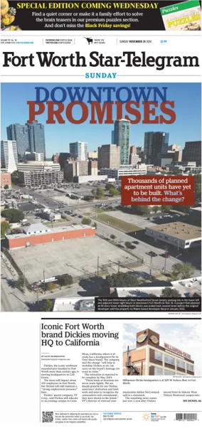 Cover of Star-Telegram (Sunday)