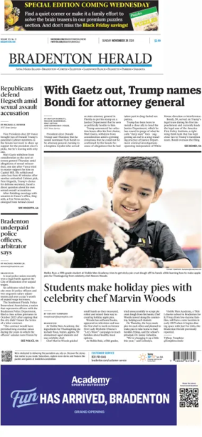 Cover of The Bradenton Herald (Sunday)