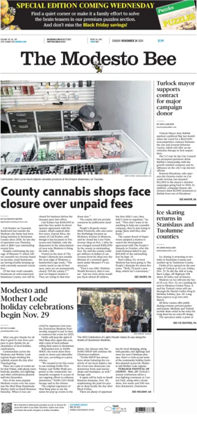 Cover of The Modesto Bee (Sunday)