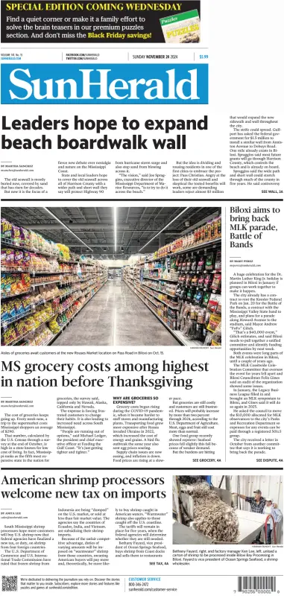 Cover of The Sun Herald (Sunday)