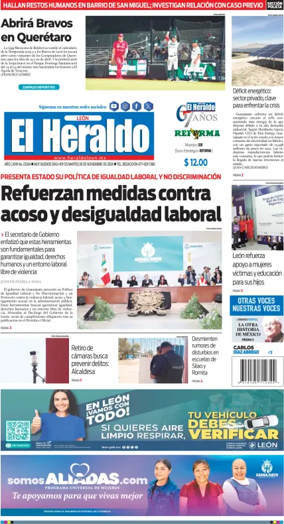 Cover of El Heraldo de Leon