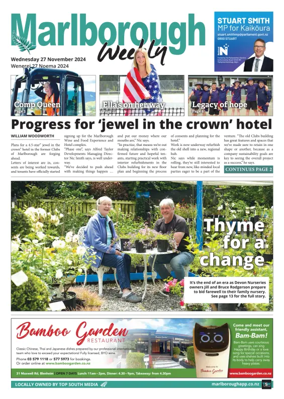 Cover of Marlborough Weekly