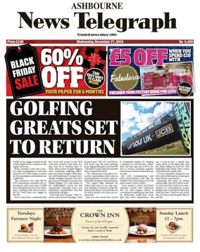 Cover of Ashbourne News Telegraph
