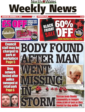 Cover of North Wales Weekly News