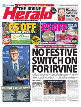 Cover of The Irvine Herald and Kilwinning Chronicle