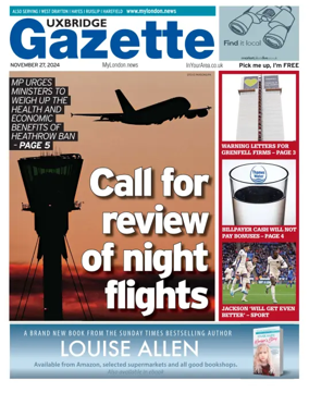 Cover of Uxbridge Gazette