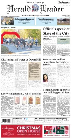 Cover of Siloam Springs Herald Leader