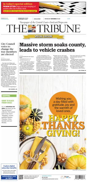 Cover of The Tribune (SLO)