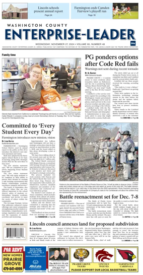 Cover of Washington County Enterprise-Leader