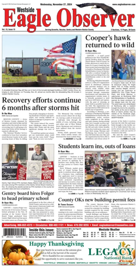 Cover of Westside Eagle-Observer