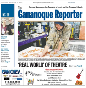 Cover of The Gananoque Reporter