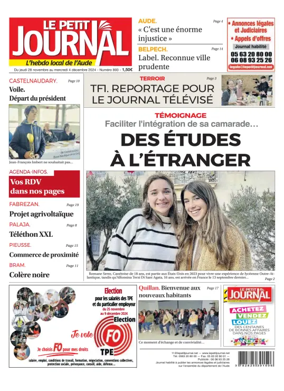 Cover of Le Petit Journal - L'hebdo local de l'Aude