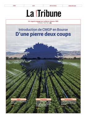 Cover of La Nouvelle Tribune