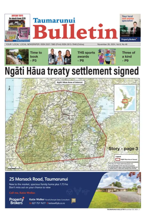 Cover of Taumarunui Bulletin