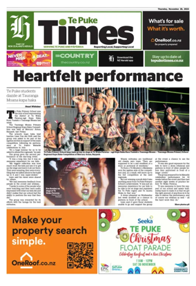 Cover of Te Puke Times
